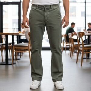 HS Chino Olive Corduroy Pants Size 38x32 Men's